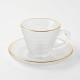 Coffee Cup and Saucer Set - 6 Pcs