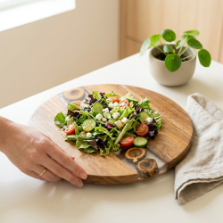 Wooden Spinning Cutting Board Small