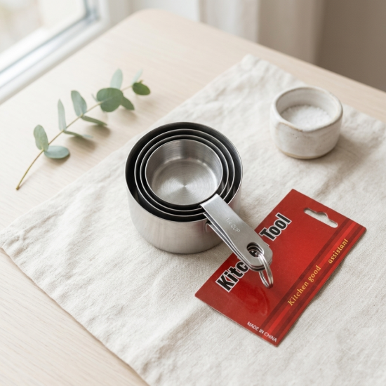 Stainless Steel Measuring Cups Set - 4 Pcs