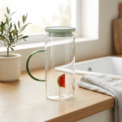 Glass Water Jug 1L