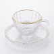 Tea Glass Cups And Saucer Set 6 Pcs