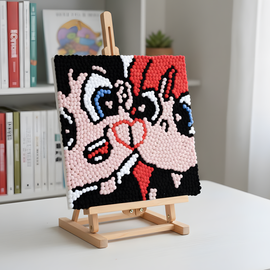Pompom Ball Mosaic Art