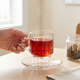 Tea Glass Cups And Saucer Set 6 Pcs