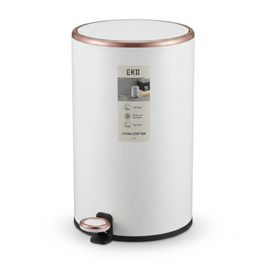 Round Trash Step Bin 12 Liter