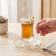 Tea Glass Cups And Saucer Set 6 Pcs