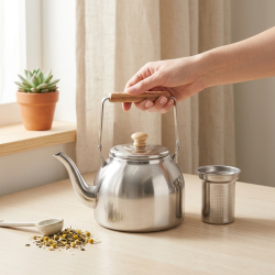 Metal Tea Pot 1 Liter
