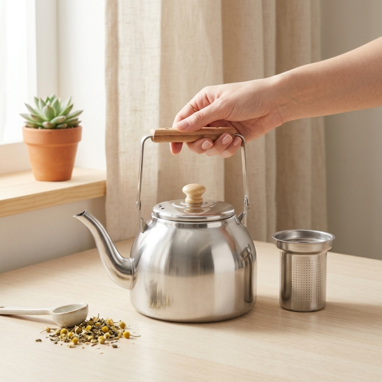 Metal Tea Pot 1 Liter