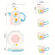 Porcelain Teapot & Cup Set 4 Pcs