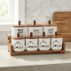 Porcelain Spice Jar Set - 7 Pcs