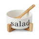 Porcelain Bowl with Wooden Stand