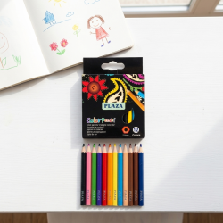 Wooden Colored Pencils 12 Pcs