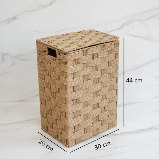Straw Laundry Basket Small