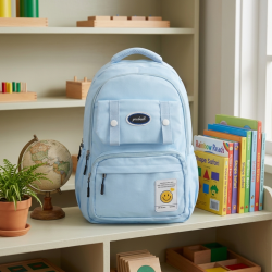 Backpack With 3 Zippers