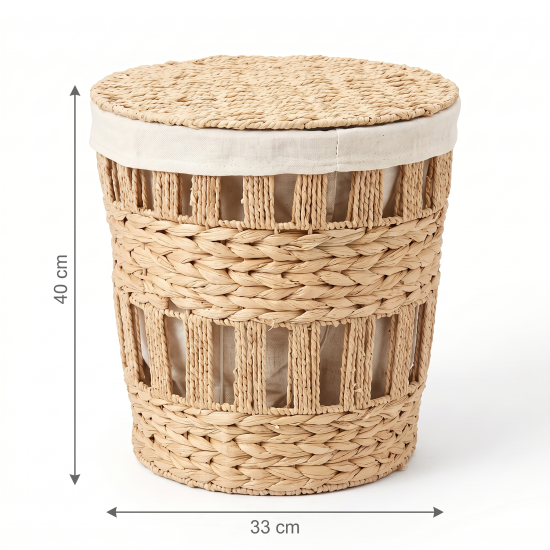 Straw Laundry Basket Small