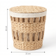 Straw Laundry Basket Small