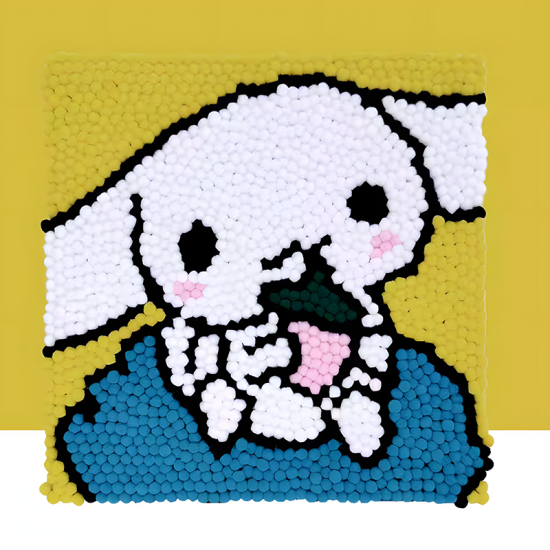 Pompom Ball Mosaic Art