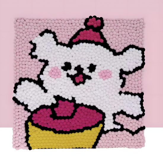 Pompom Ball Mosaic Art