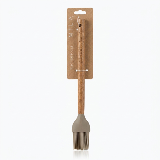 Silicone Oil Brush With Wooden Handle