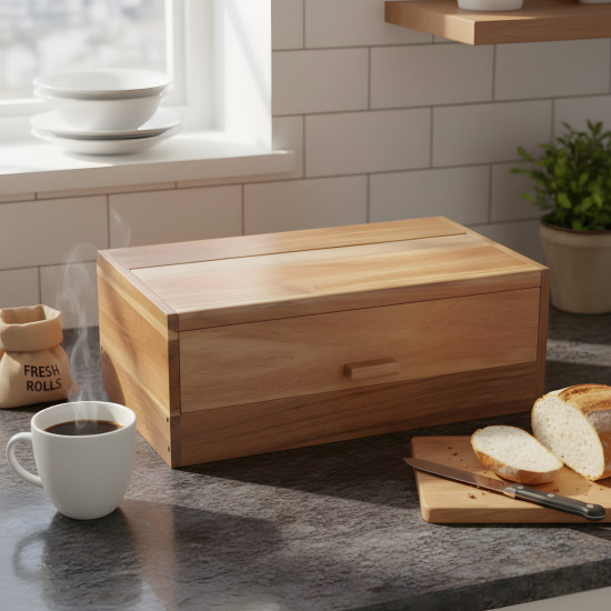Wooden Bread Box