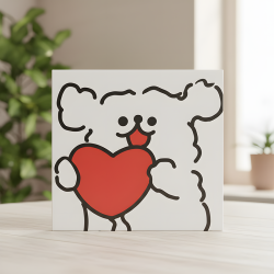 Pompom Ball Mosaic Art