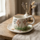 Porcelain Mug & Saucer