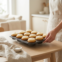 Aluminum cupcake pan 26* 35 cm