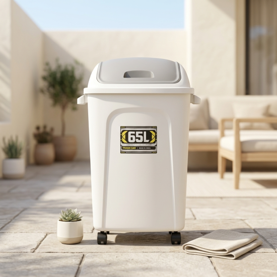 Plastic Trash Can 65 Liter