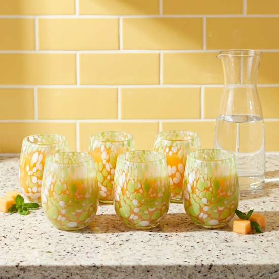 Glass Cups Set 6 Pcs