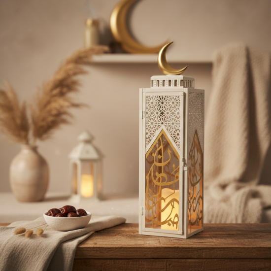 Metal Ramadan Lantern 2 Pcs