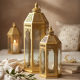 Metal Ramadan Lantern 2 Pcs