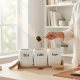Ceramic Jar Set With Base 3 Pieces