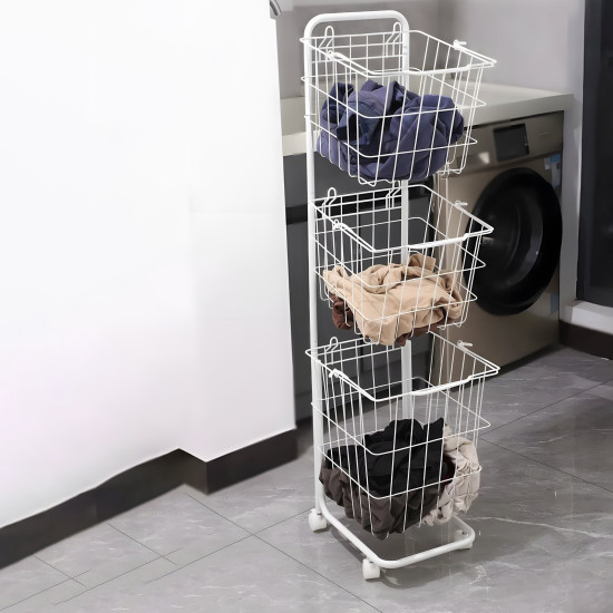 Three-Tier Square Laundry Basket