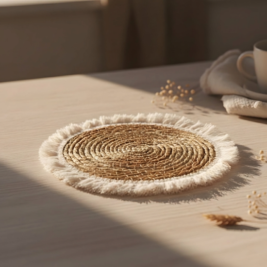 Straw Coaster 25 cm