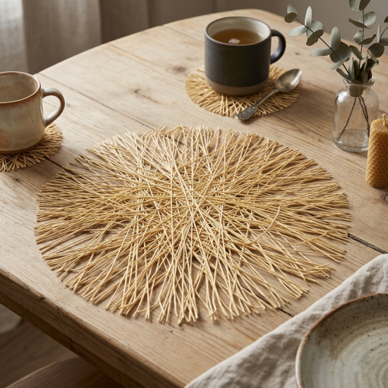 Straw Coaster 38 cm