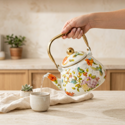 Flowers Pattern Tea Pot 2 Liter