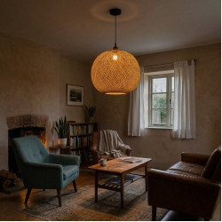 Straw Chandelier Small