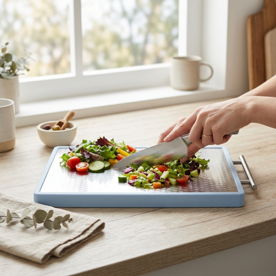 Double Sided Stainless Steel Cutting Board