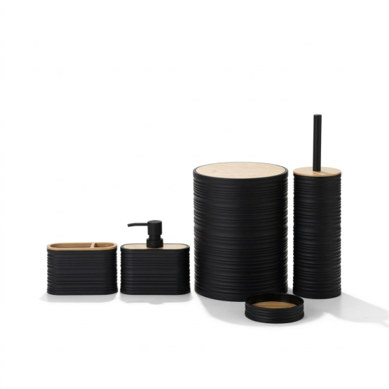 Plastic Bathroom Set - 5 Pcs