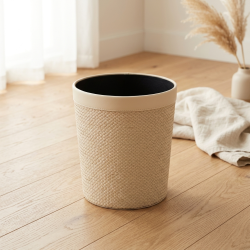 Leather Trash Can