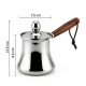 Stainless Steel Coffee Pot With Wooden Handle 350 ml
