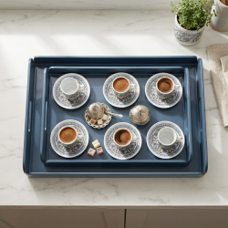 Acrylic Serving Tray Set 2 Pcs