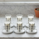 Glass Cups And Saucer Set 6 Pcs