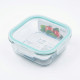 Glass Square Tupperware 800 ml
