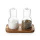 Glass Salt and Pepper Shaker Set