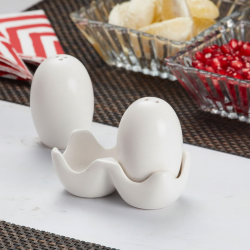 Porcelain Salt Shaker Set - 2 Pcs