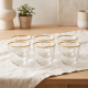 Glass Coffee Cup Set - 6 Pcs