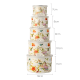 Floral Pattern Metal Tupperware Set - 5 Pcs