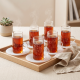 Glass Cups And Saucer Set 6 Pcs