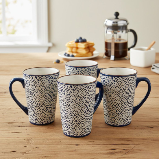 Porcelain Mug Set - 4 Pcs