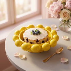 Lemon Shaped Porcelain Bowl